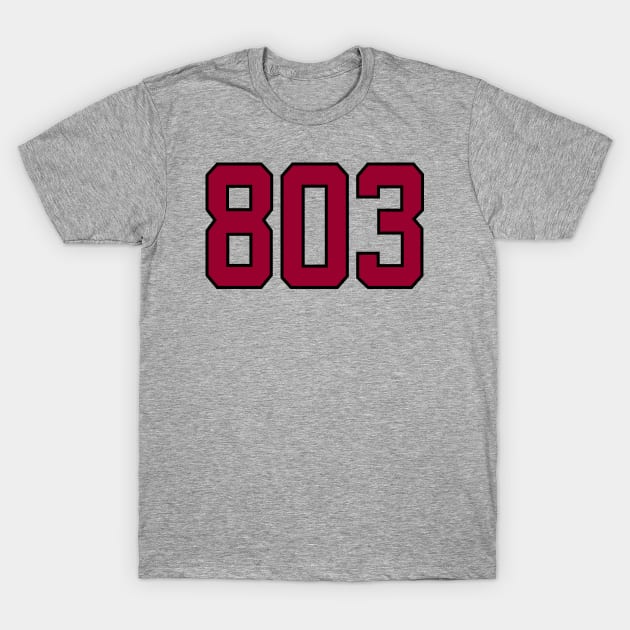 803 - Columbia, South Carolina T-Shirt by Tomorrowland Arcade